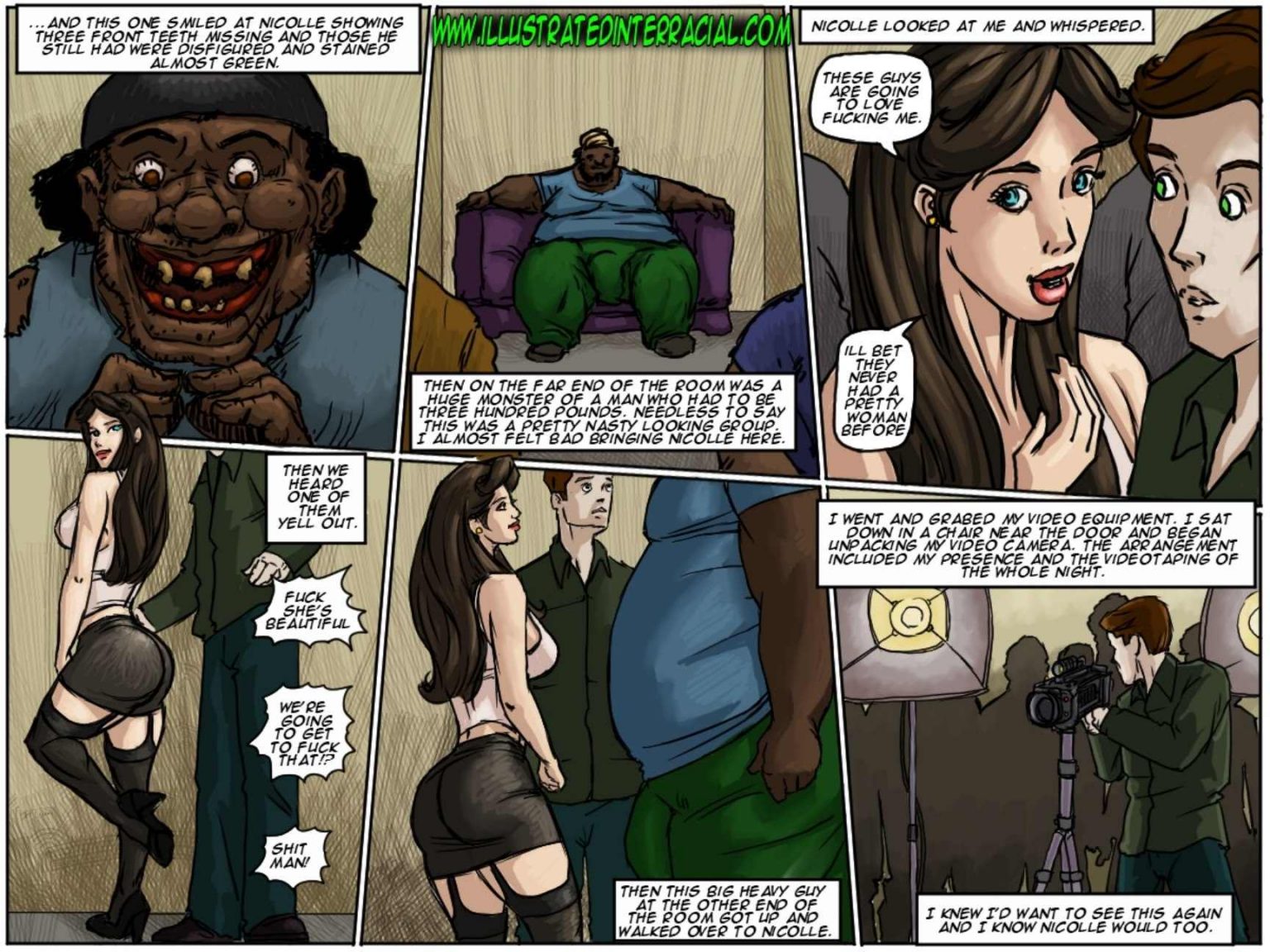 Slut For Ugly Black Men Illustratedinterracial Comics Army