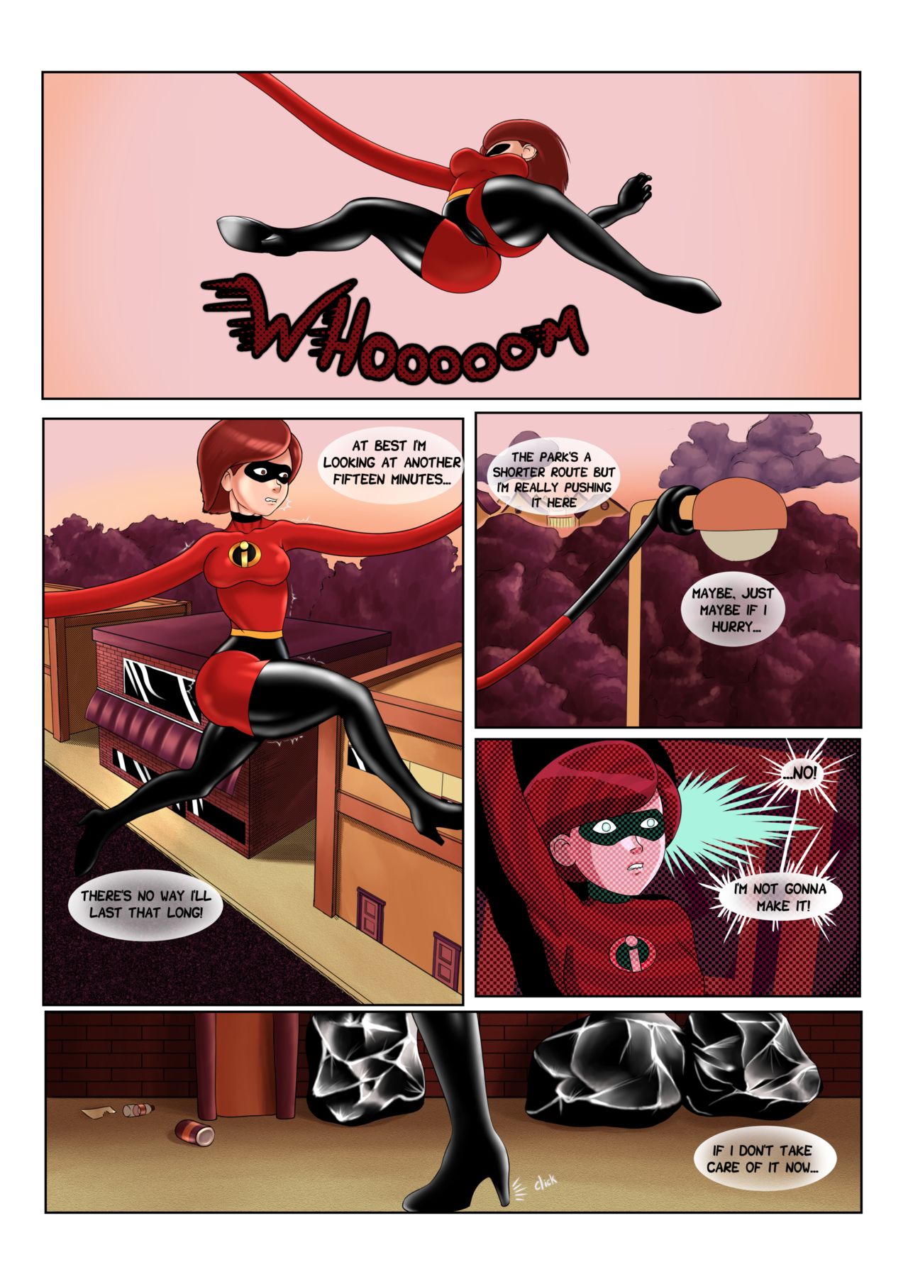 1280px x 1810px - Blackmailing Elastigirl (The Incredibles) Kokobiel - Comics Army