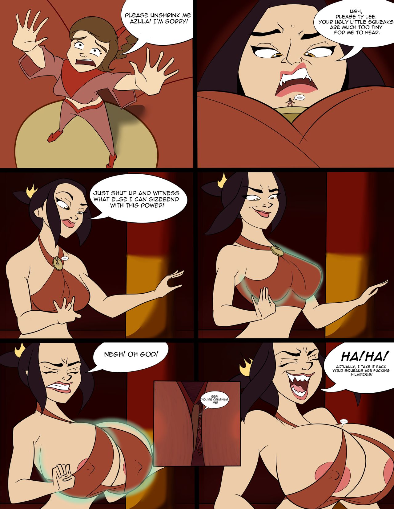 Avatar Lesbian Hentai Comics - Azula's Sizebending â€“ Idooodlestuff - Comics Army