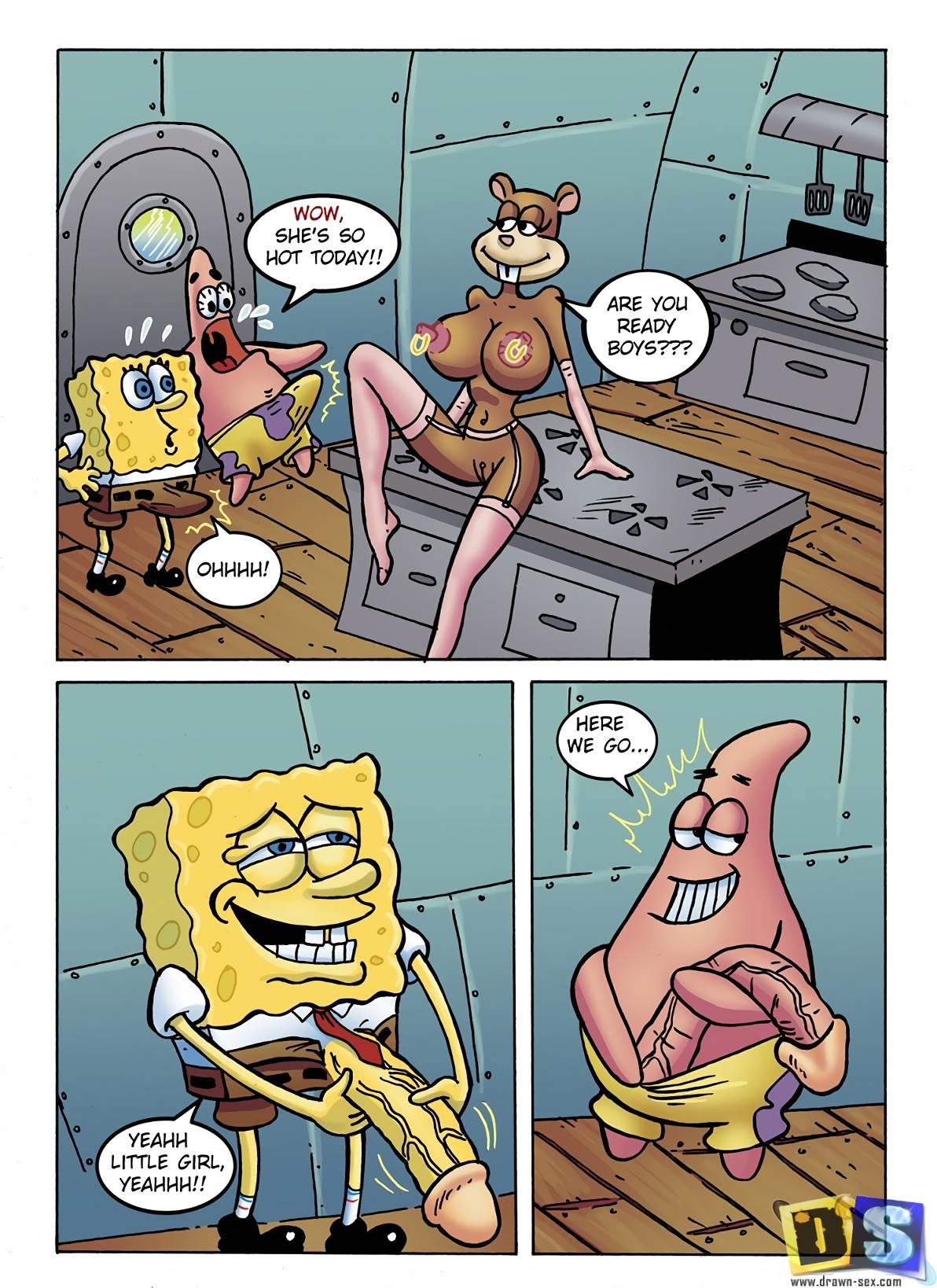 Spongebob hentai comics фото 7
