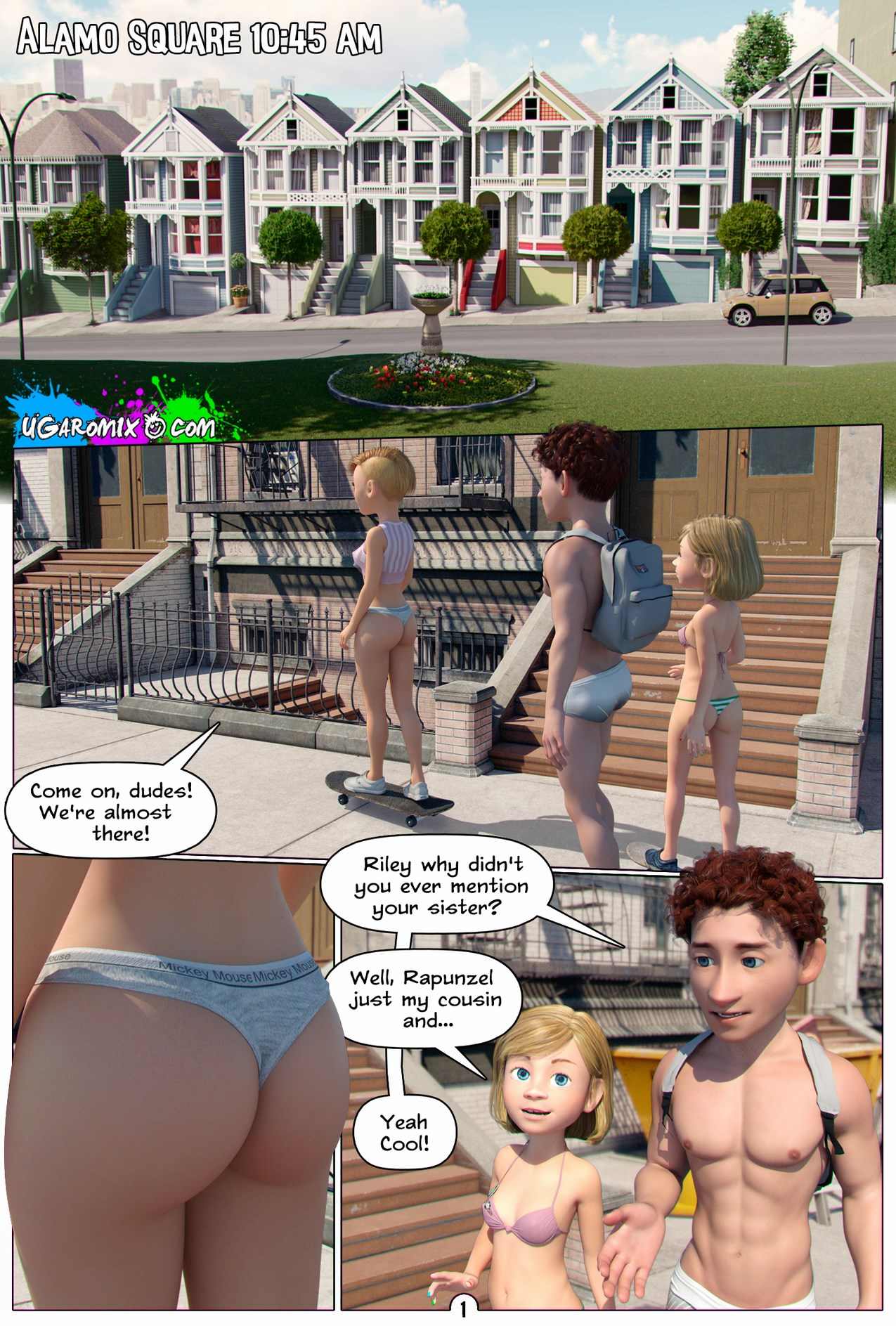 Inside Riley Part 6 In The Park With Rapunzel Ugaromix Comics  