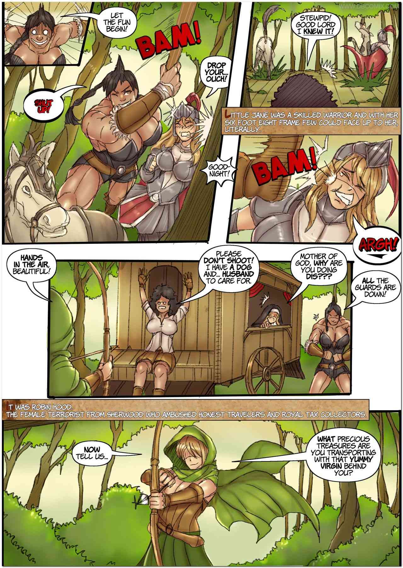 Robin Hood Big Tits - Robin Hood The Queen Of Thieves 1 â€“ DBComix - Comics Army