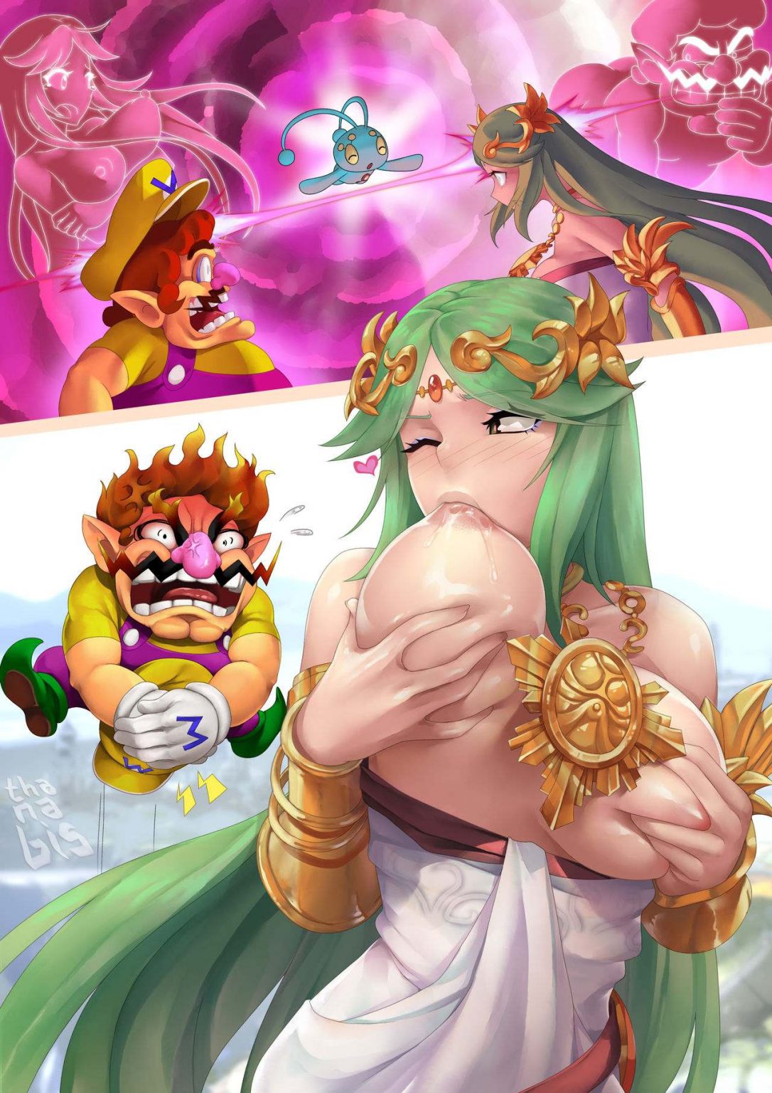 Palutena Wario Bodyswap TSFS