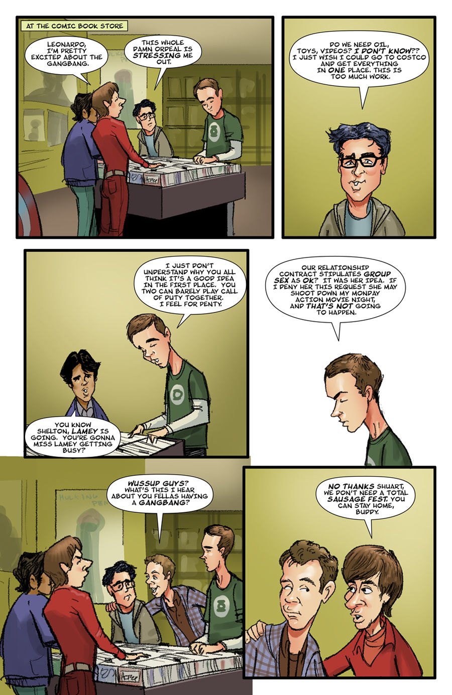 900px x 1385px - The Big Gang Bang Theory â€“ Moose - Comics Army