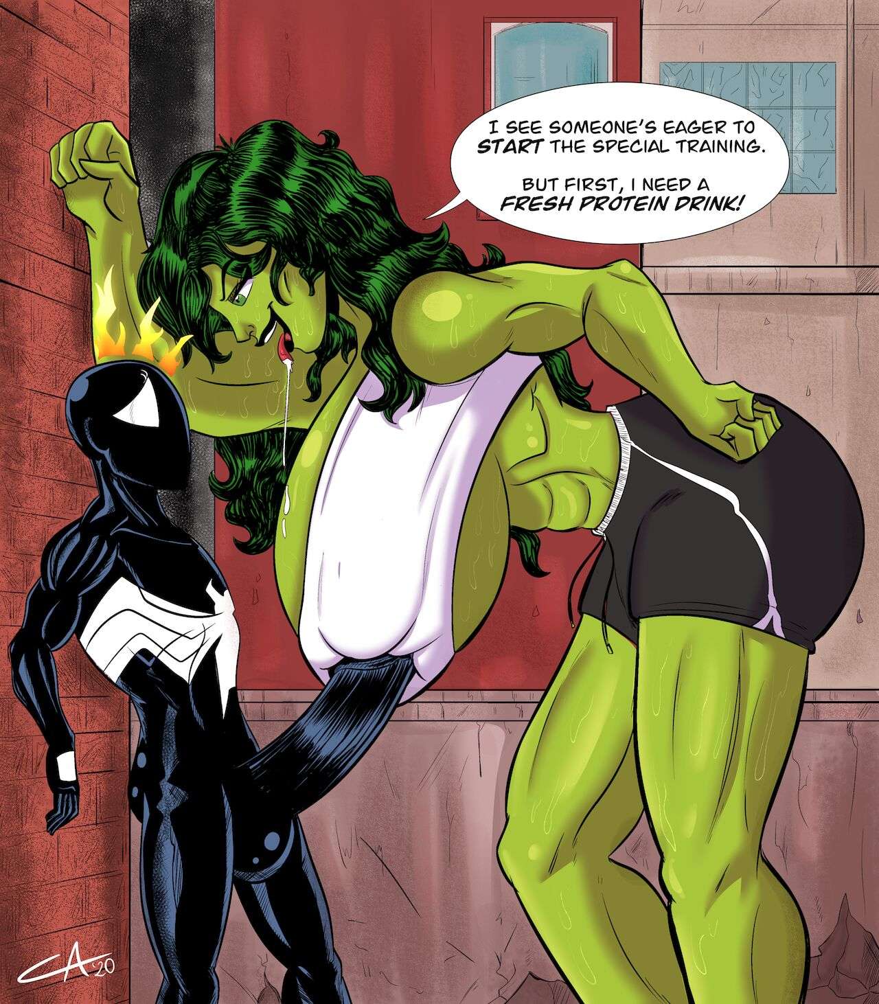 She hulk and venom porn comic
