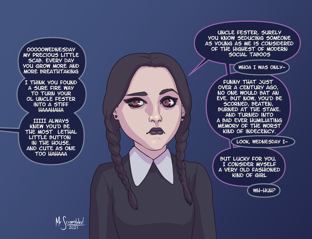 Addams Family Lesbian Porn - Happy Halloween with WEDNESDAY! (The Addams Family) MrScrambled - Comics  Army