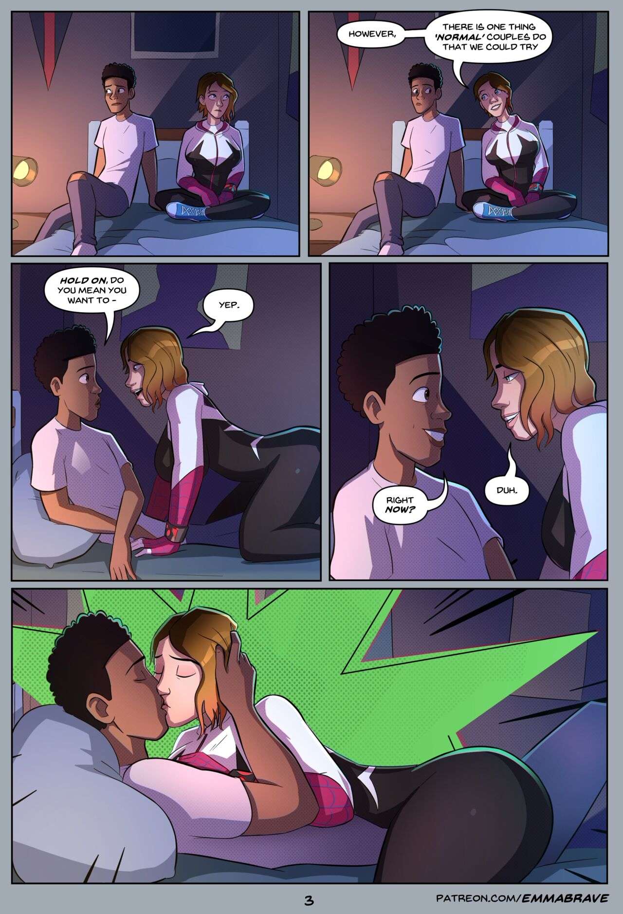 Miles morales and gwen stacy porn comics