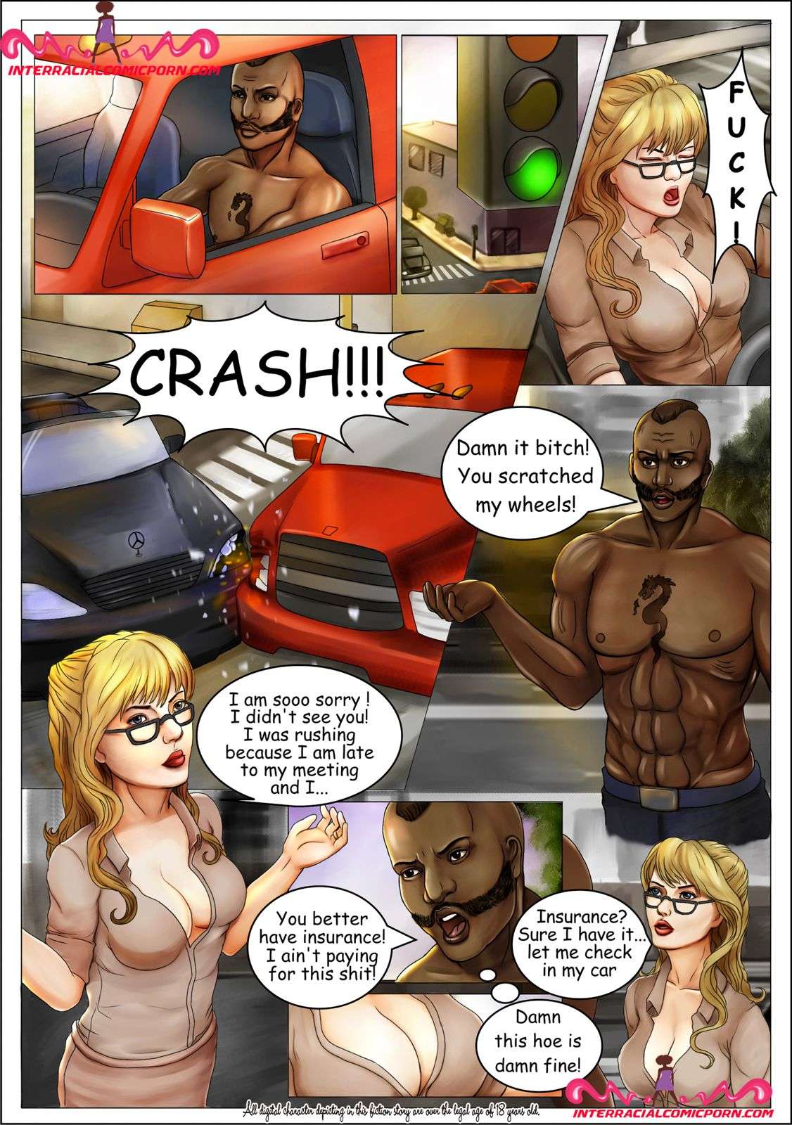 Interracial Punish Porn - Accident Punishment â€“ InterracialComicPorn - Comics Army