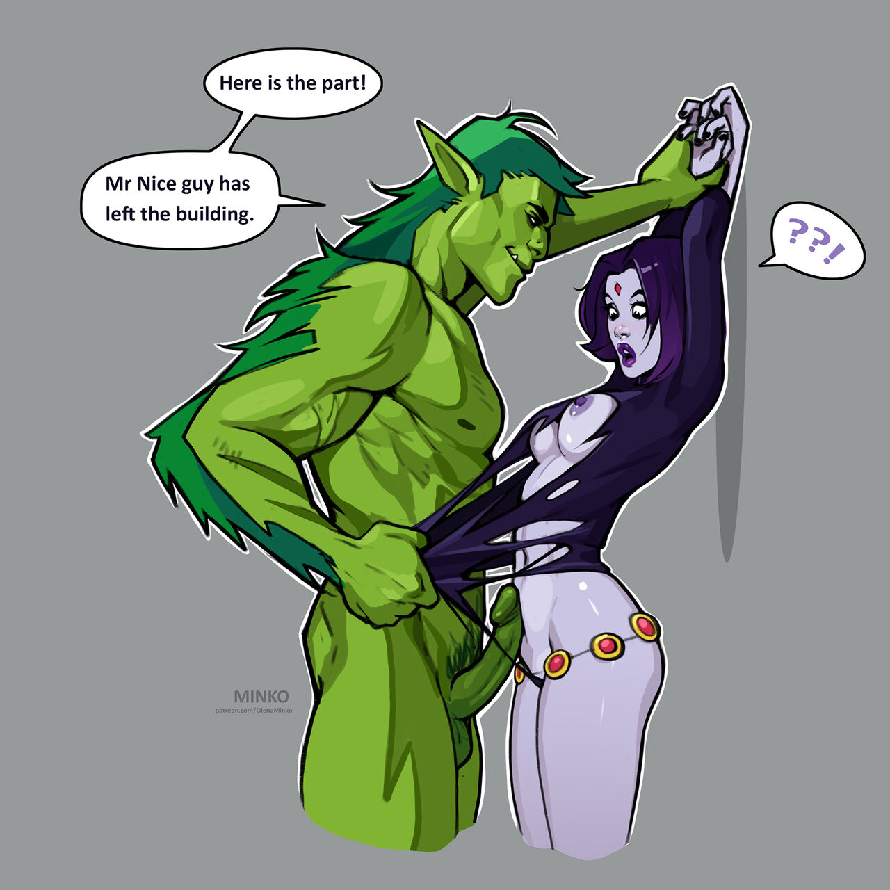 Ben 10 Gay Porn Beast Boy - Raven and Beast Boy (Teen Titans) Olena Minko - Comics Army