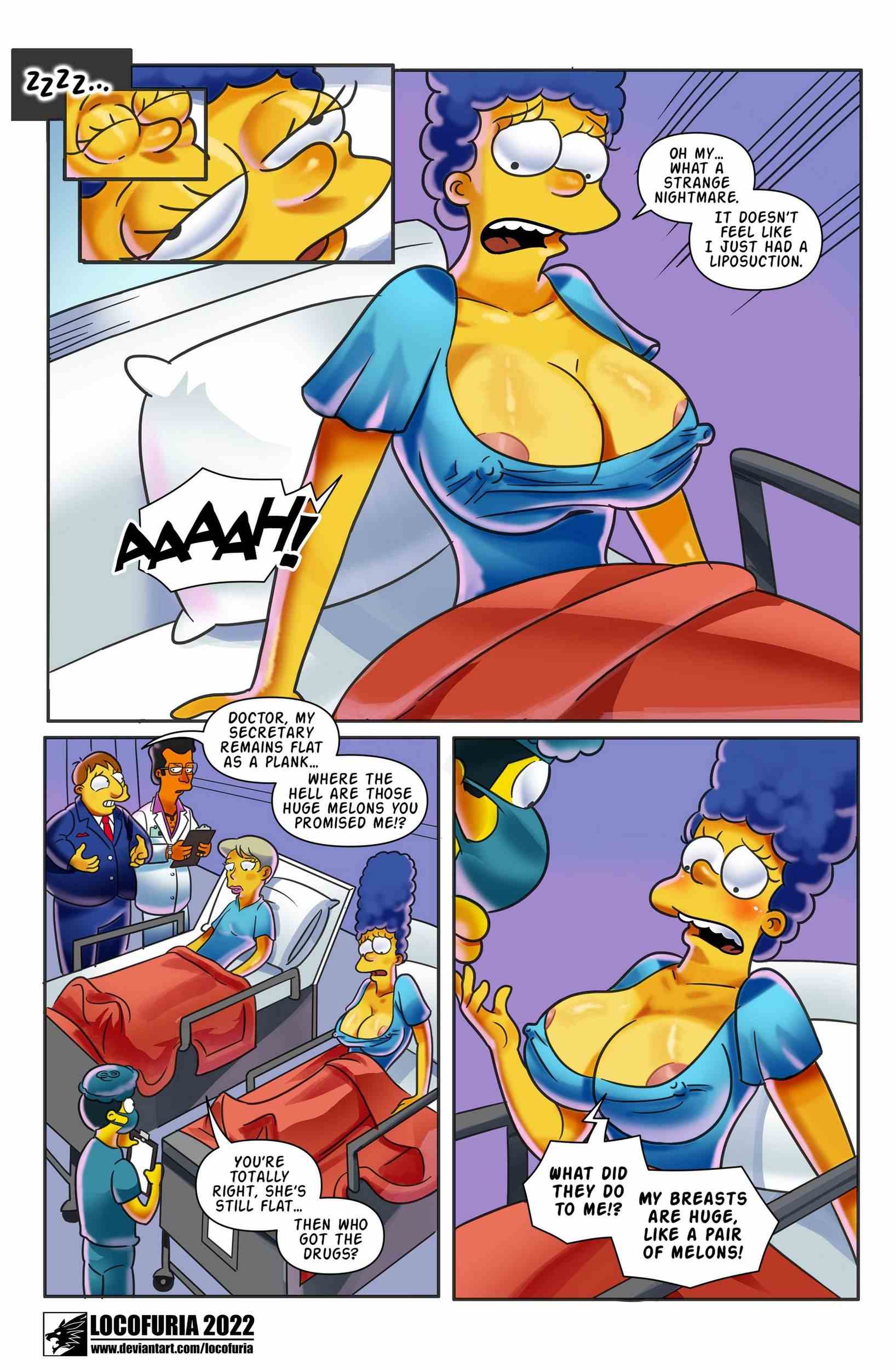 Marge simpson with big tits porn comic