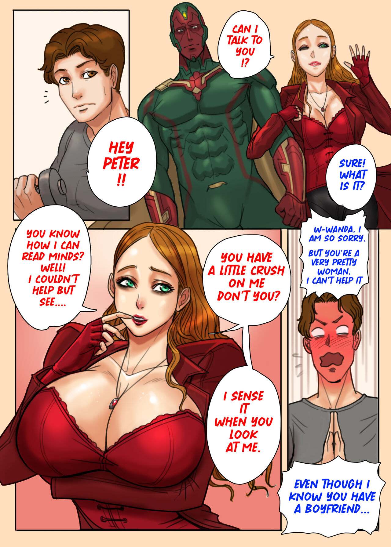 Scarlet witch porn comics