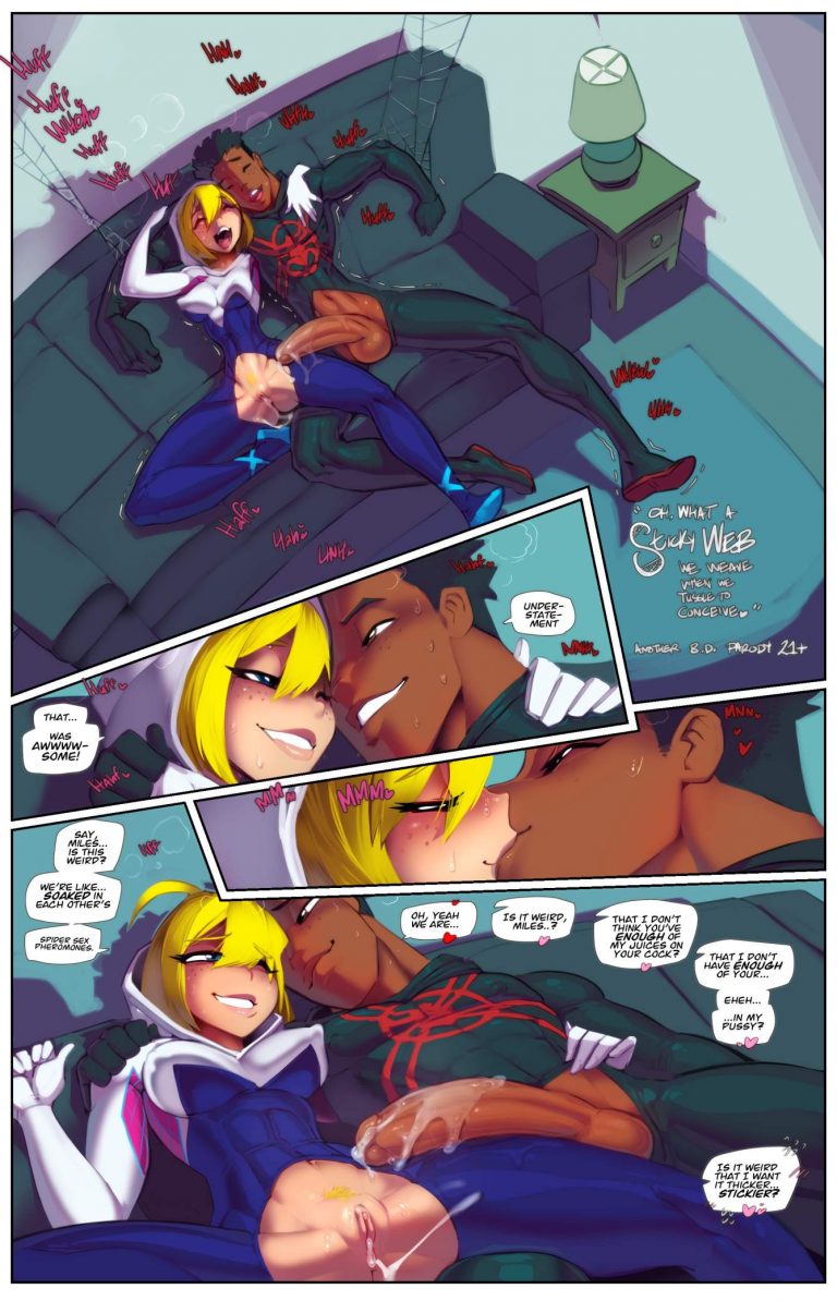 busty Gwen stacy miles bbc Oh What a Sticky Web 2 fred perry