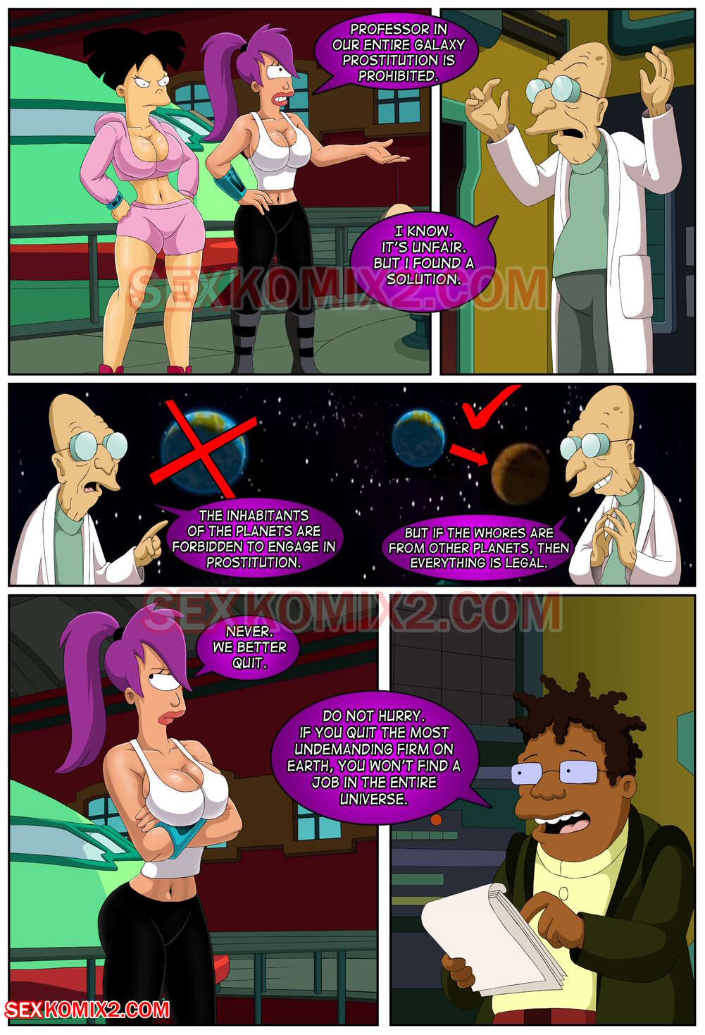 Xxx Futurama Porn Comics - Futurama: Interplanetary Sex â€“ SexKomix - Comics Army