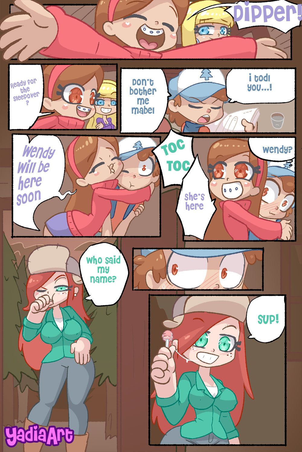 Pacifia Mable Gravity Falls Porn - Sleepover (Gravity Falls) YadiaArt - Comics Army
