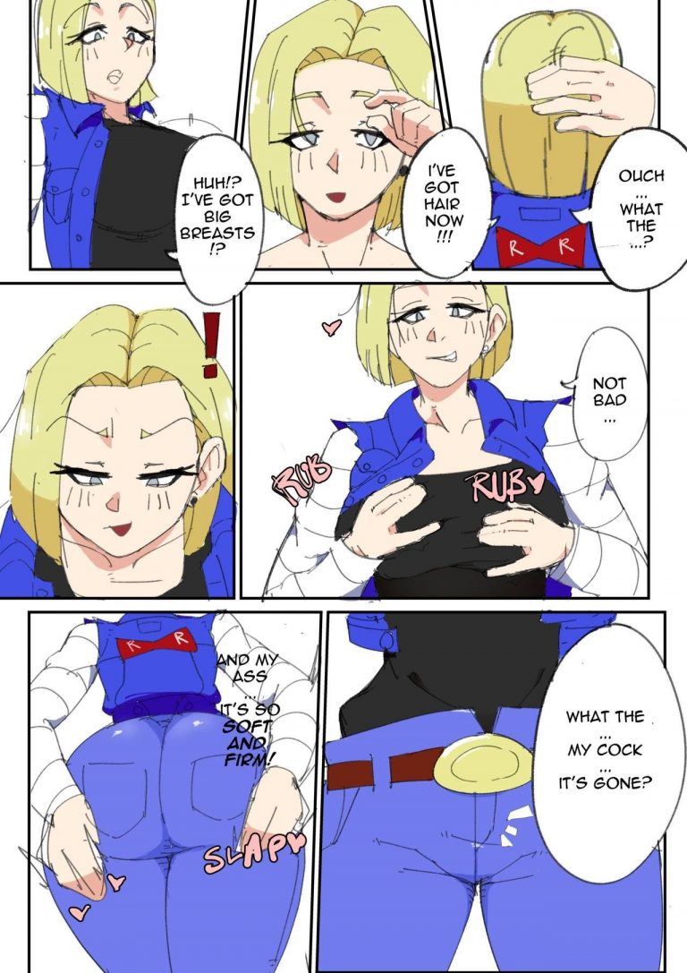 big boobs Android 18 body swap raven7377