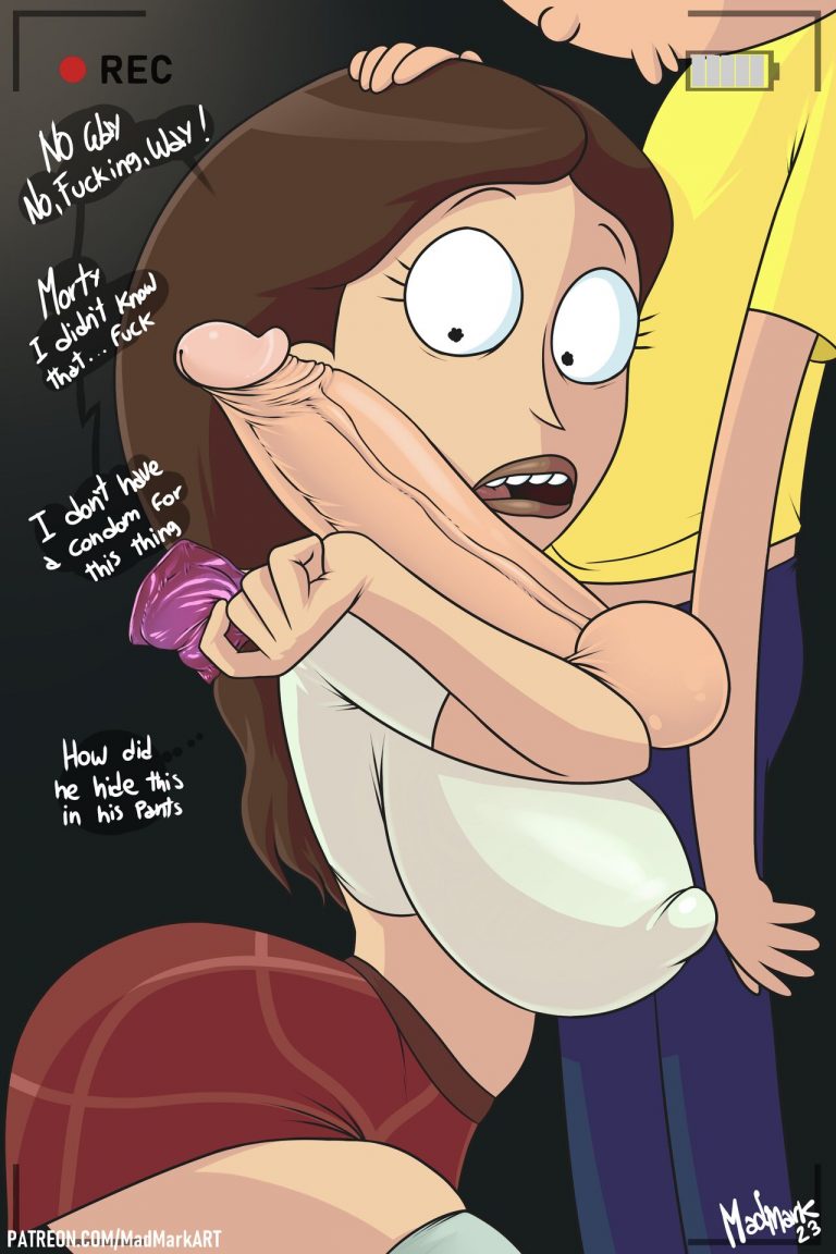 big tits Tricia Lange sucks morty huge cock madmark