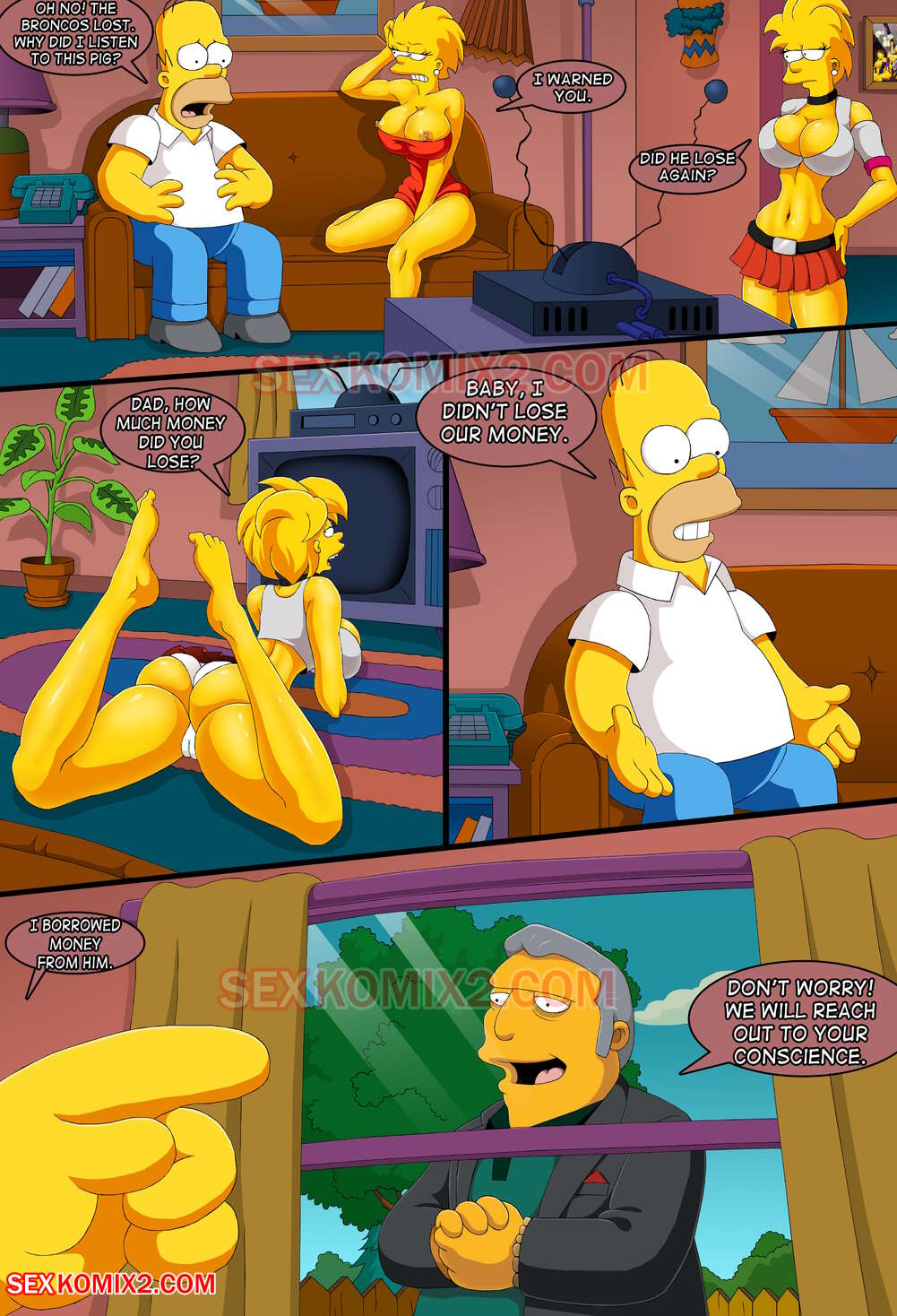 To the planet Orgasmo (Simpsons) SexKomix - Comics Army