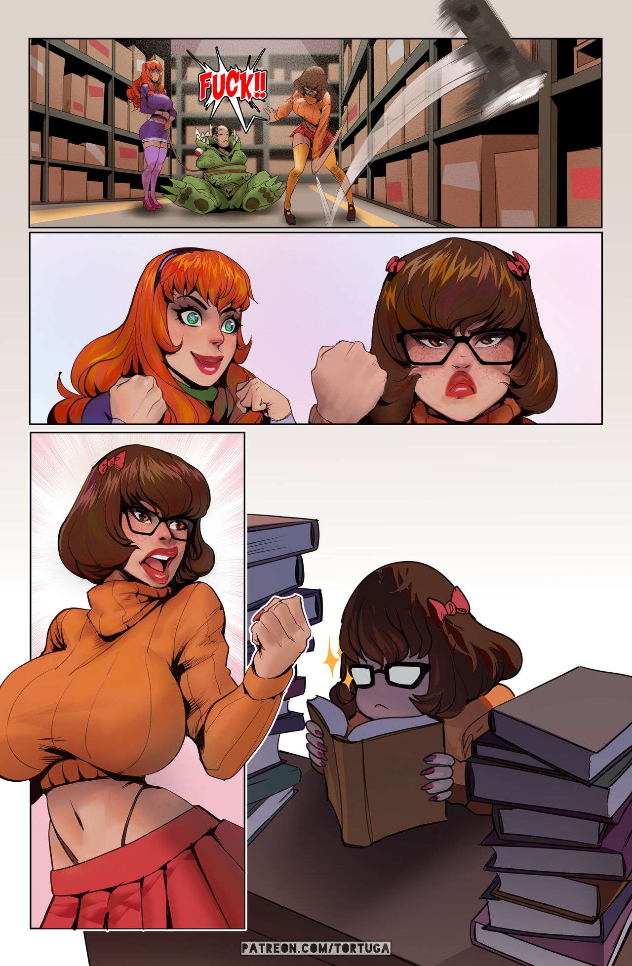 Velma Big Tit Toons - Daphne, Velma and the minotaur â€“ Tortuga - Comics Army