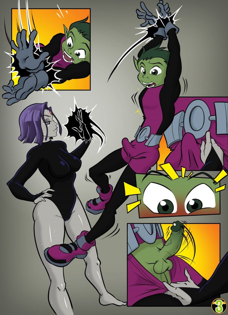 Raven fucks beast_boy Teen_Titans RisenHentaiDemon