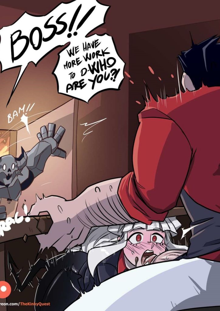 Lucifer sucking off helltaker thekinkyquest