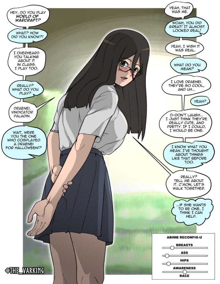 World_of_Warcraft human to draenei futa the varking