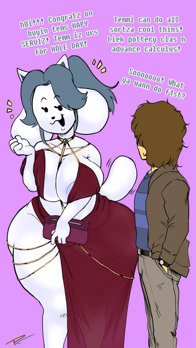 thicc girl Frisk Date with Temmie Undertale FakeryWay