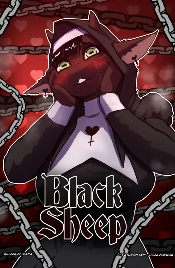 thick furry nun black sheep LizzardSama