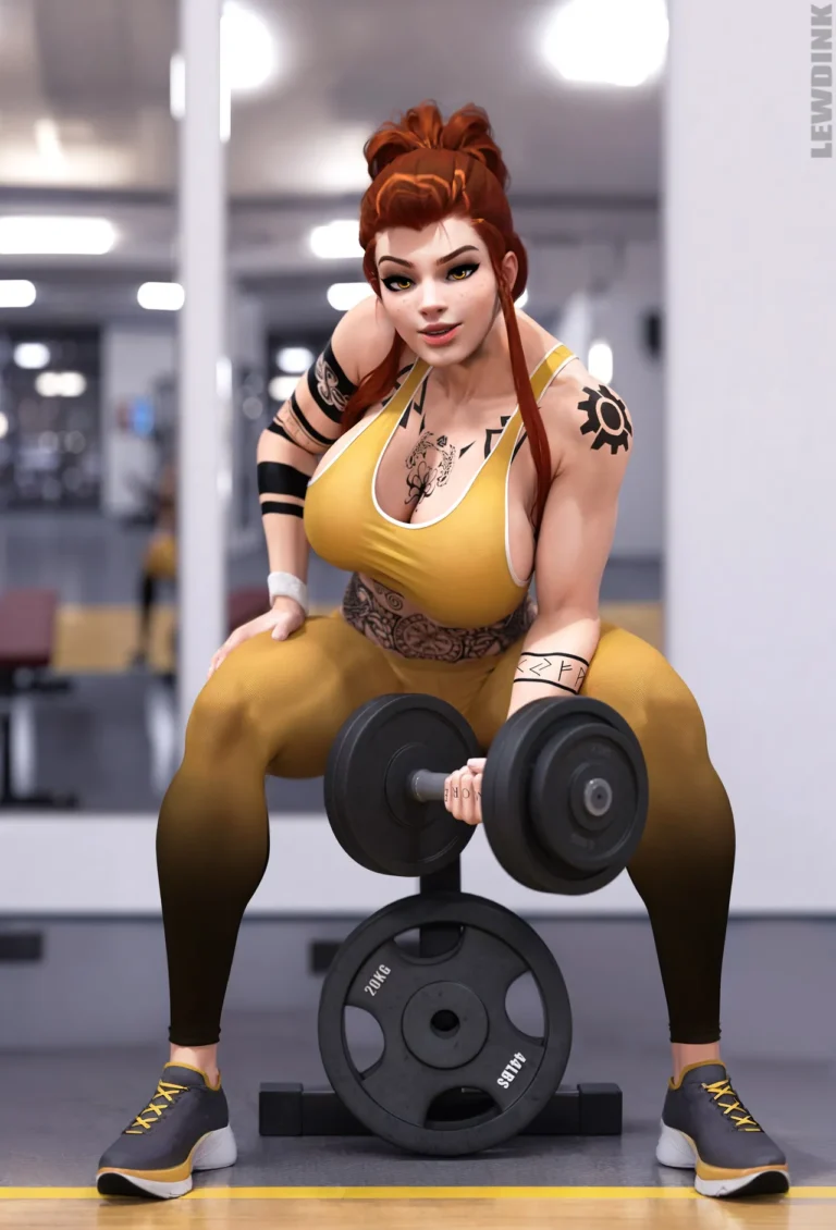 OverWhore Brigitte Gym Slut Overwatch Lewdink