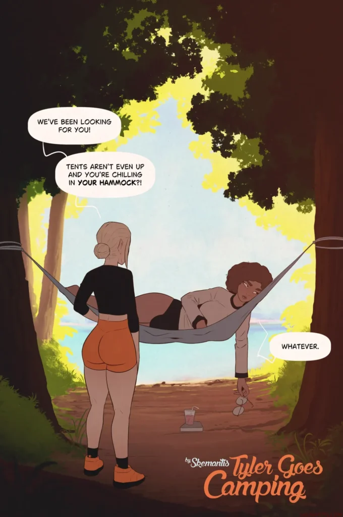 blonde girl sucks futa Tyler Goes Camping 1 Skemantis