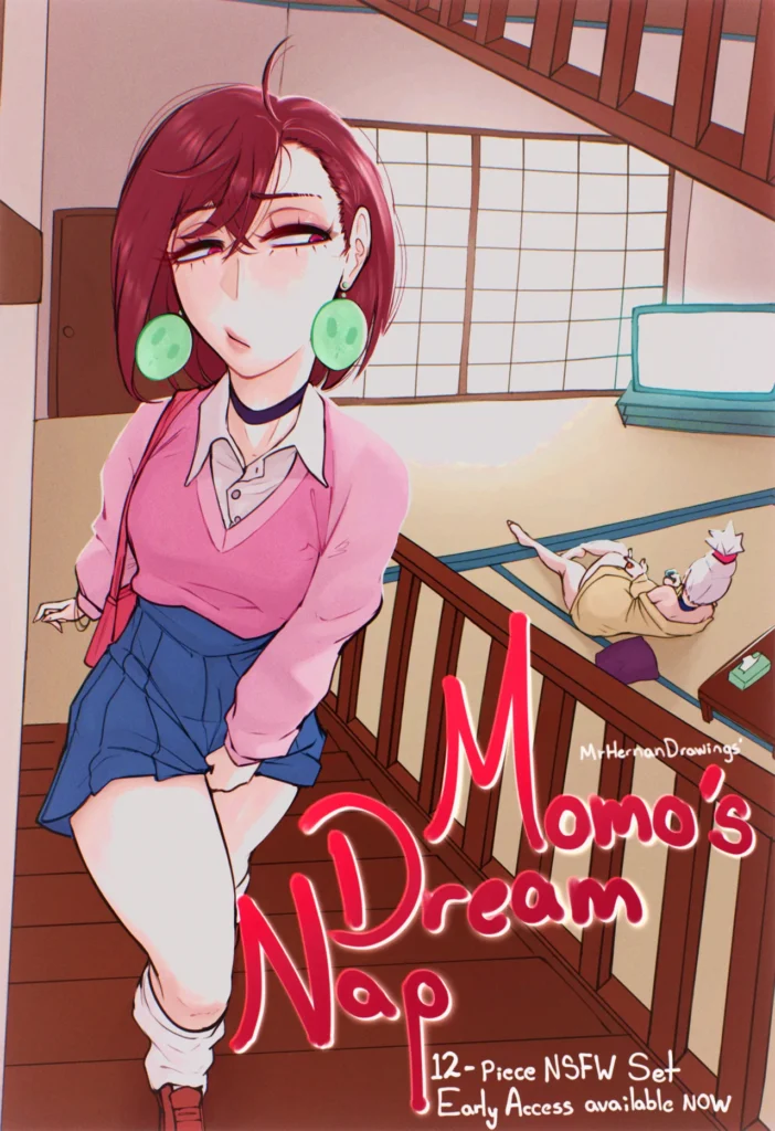 big assmomo_ayase Momo's Dream Nap Dandadan MrHernanDrawings