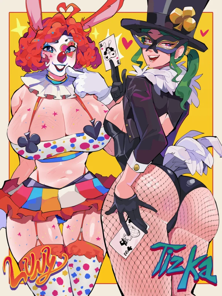 big tits clown girl Differland