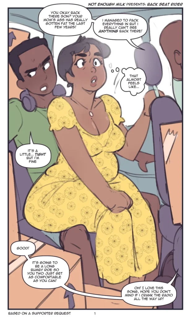 milf riding son Backseat rider NotEnoughMilk