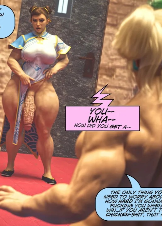 futa Chun li vs Rainbow_mika Street_Fighter SquarePeg3D