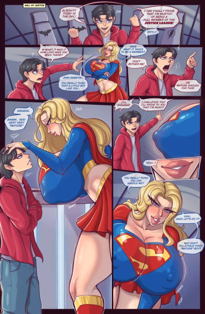 busty Supergirl x Shazam Superman DeiGart