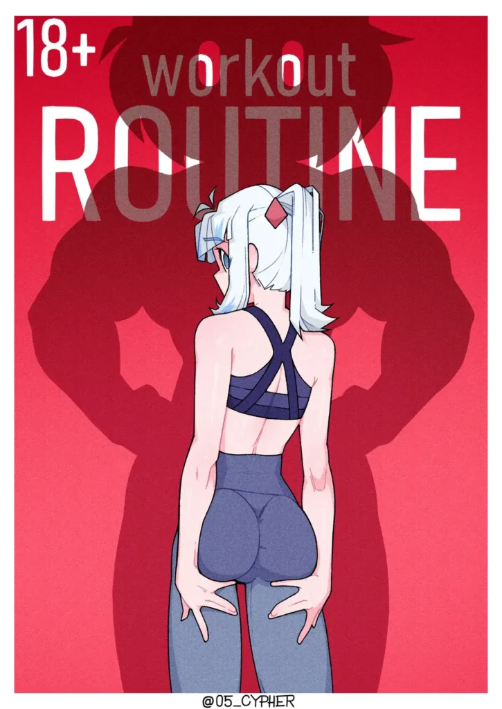 fit girl anal sex futa Workout Routine Hololive Cypher_05