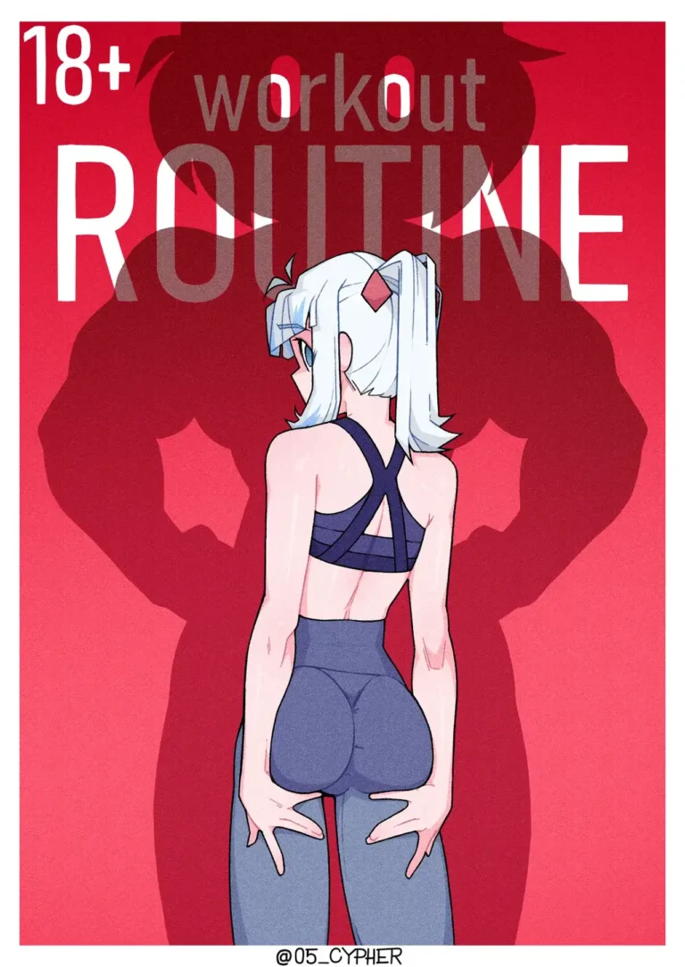 fit girl anal sex futa Workout Routine Hololive Cypher_05