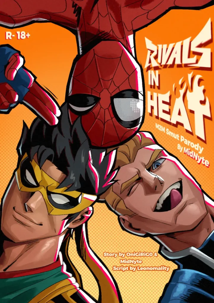Rivals in heat Spider-Man yaoi comic MidNyte