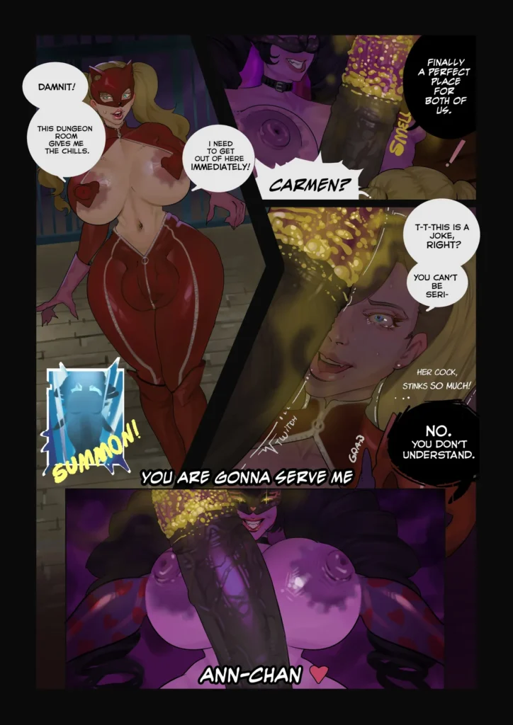 futa Ann_takamaki x Carmen Persona 5 Zyldark