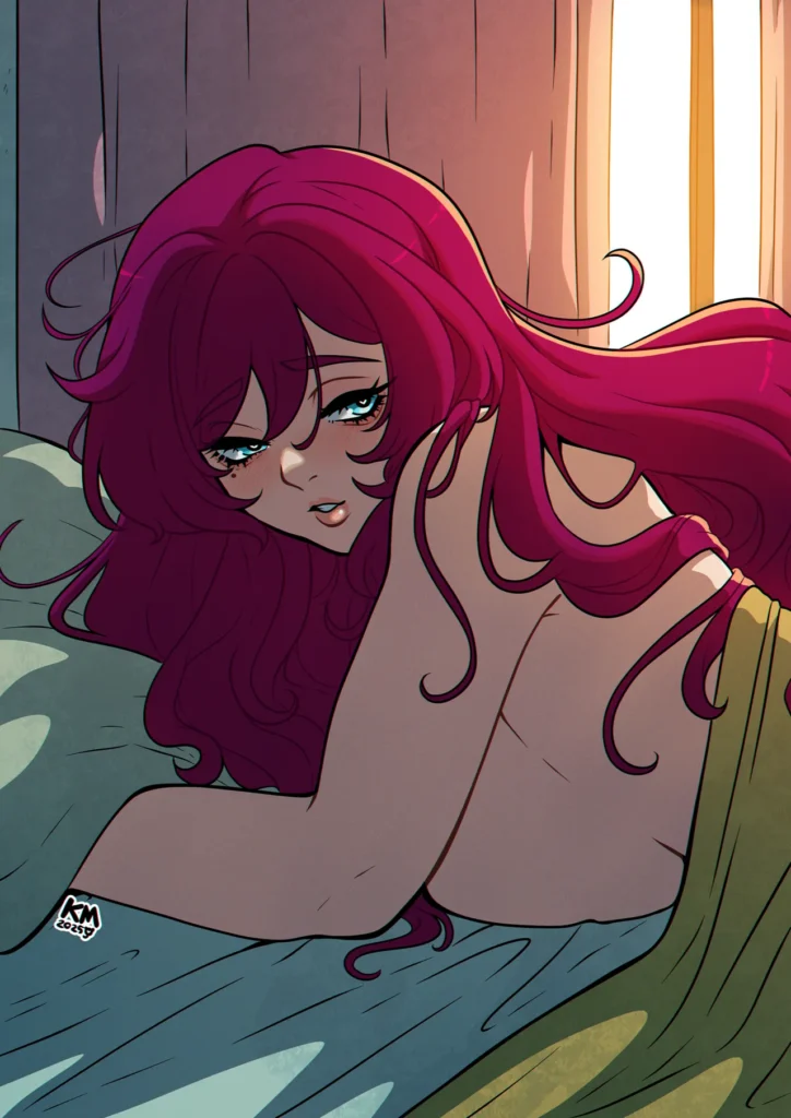 hot redhead vs demon A Magical Morning Kinkymation