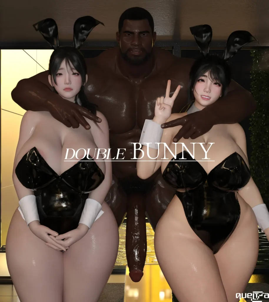 asian Double Bunny blacked Queltza