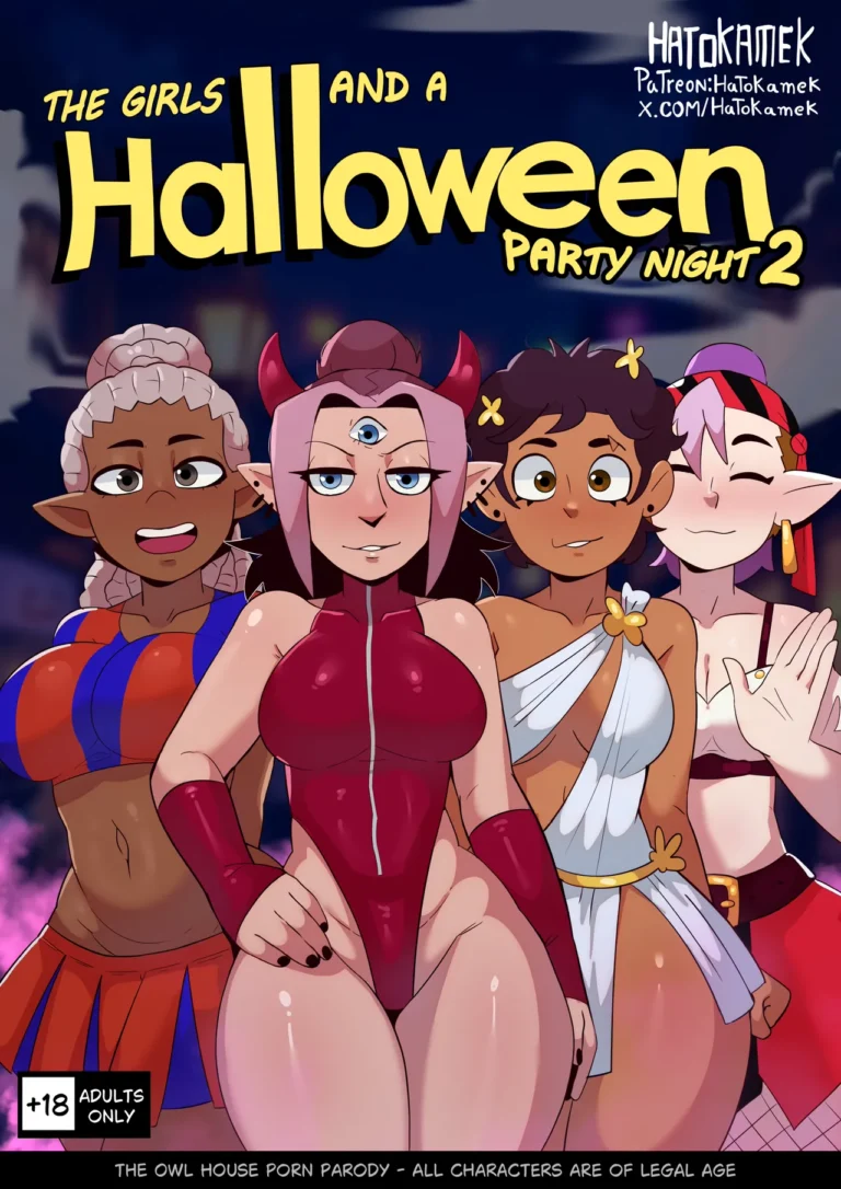 Girls at a Halloween Party 2 The_Owl_House HatoKameK